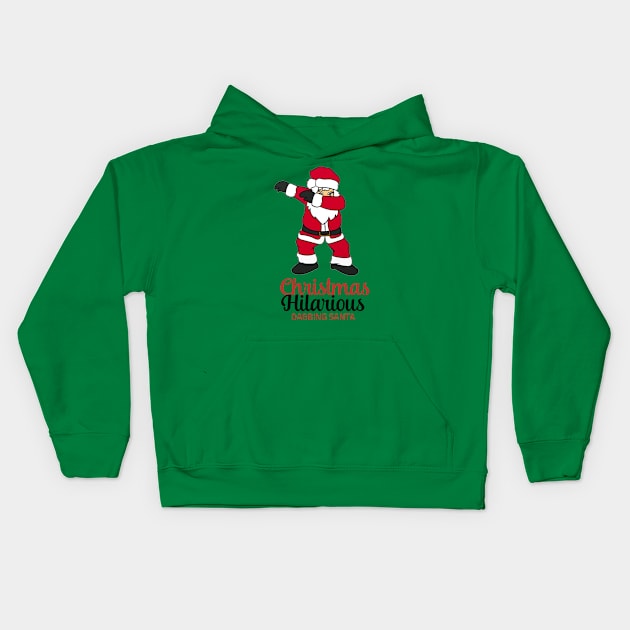 Christmas Hilarious Kids Hoodie by M2M